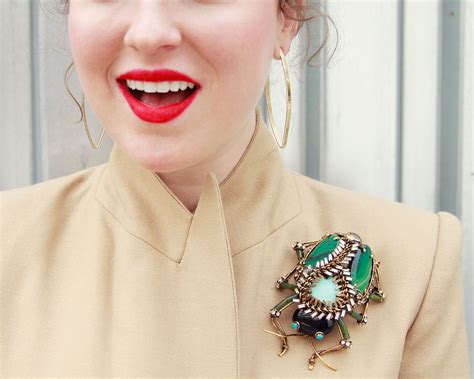 stylish brooches and.